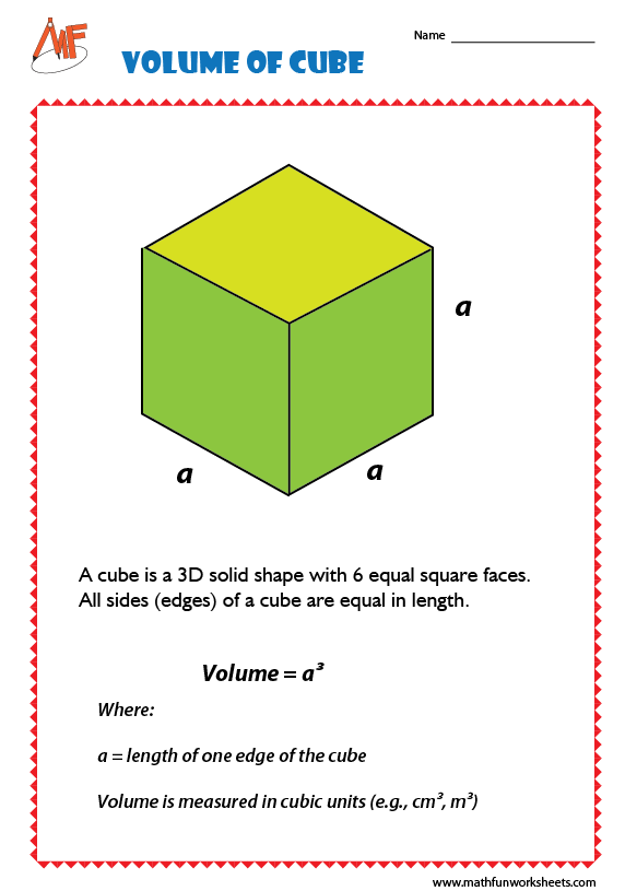 Volume Worksheets