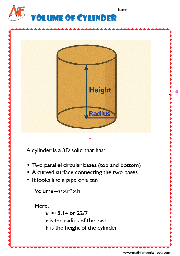 Volume Worksheets