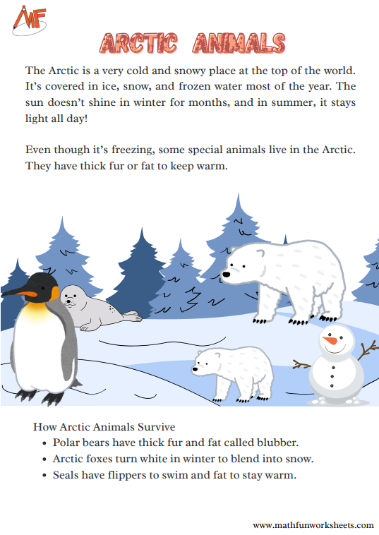 Animal Habitats Worksheets