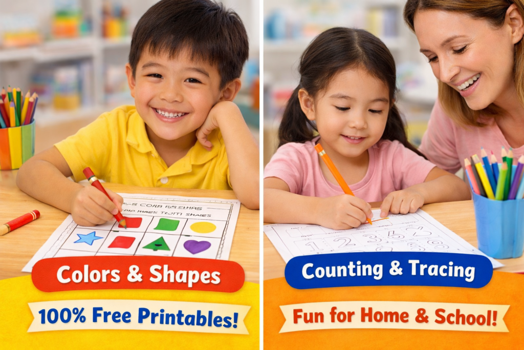 Best Free Kindergarten Worksheets | Printable Learning for Kids