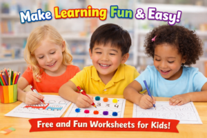 Free Kindergarten Worksheets