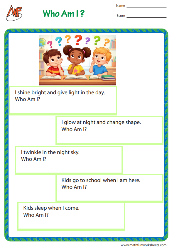 Day and Night Worksheets