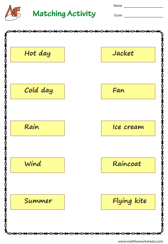 Weather and Seasons Worksheets