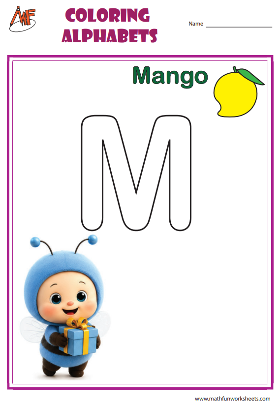 Coloring Alphabets (M-O)