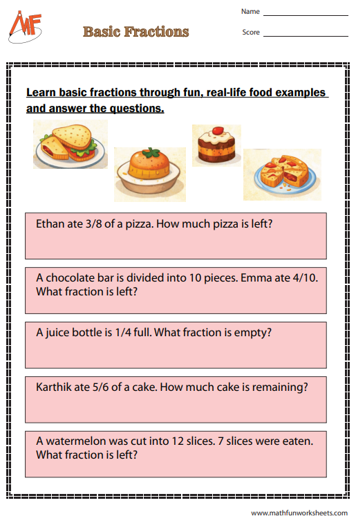 Fractions Word Problems