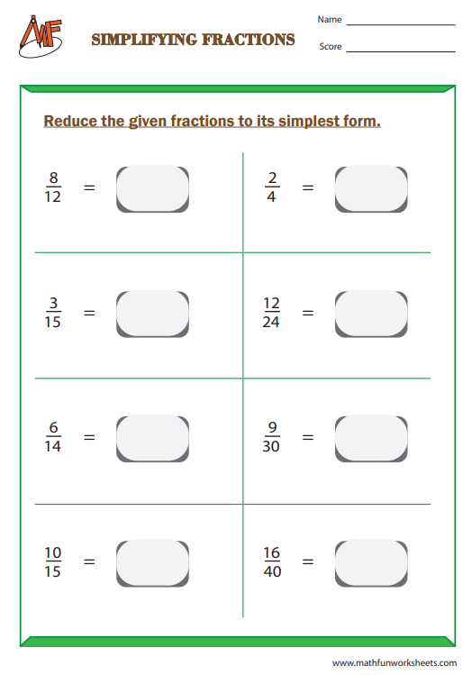 Simplifying Fractions