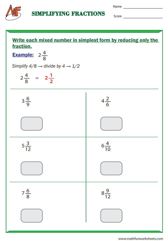 Simplifying Fractions