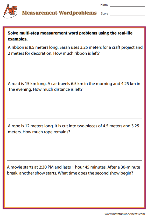 Multi-Step Word Problems