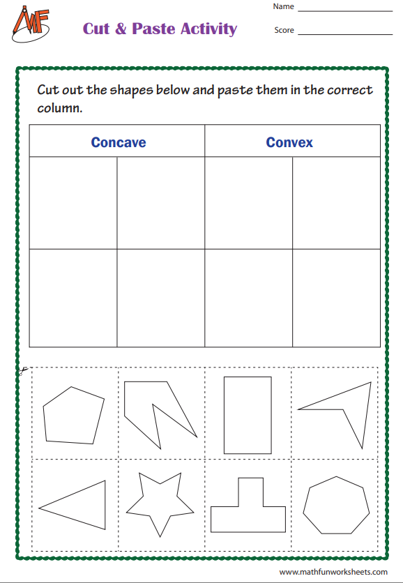 Cut and Paste Activity