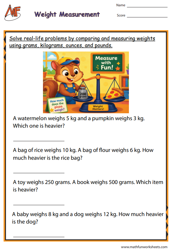 Measurement Word Problems
