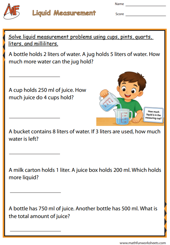 Measurement Word Problems