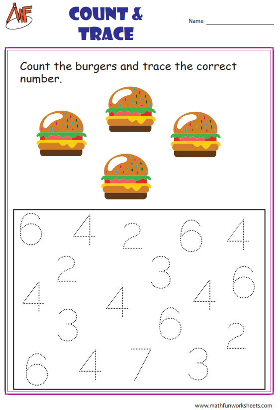 Tracing Numbers Worksheets
