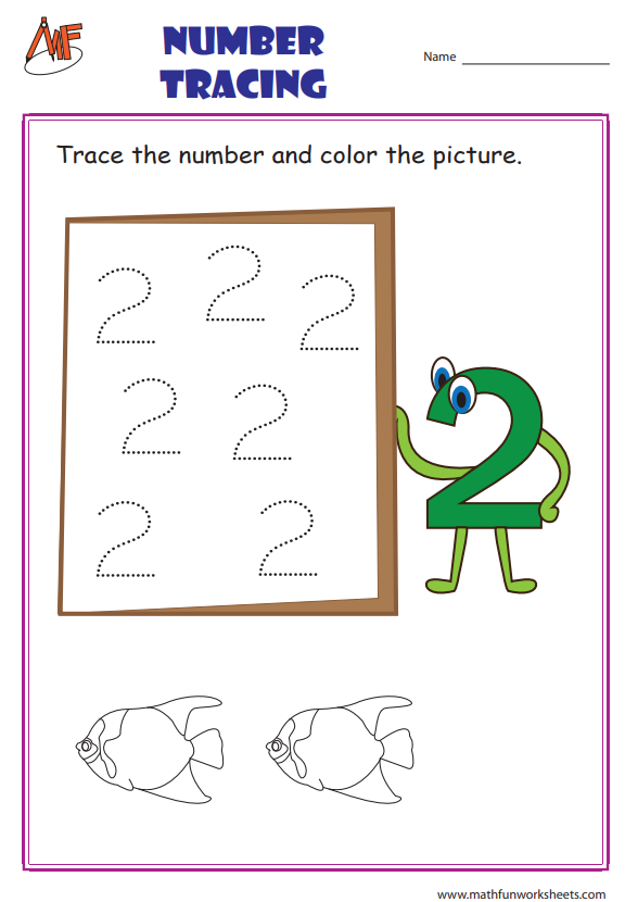 Tracing Numbers Worksheets
