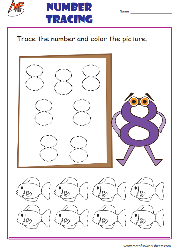 Tracing Numbers Worksheets