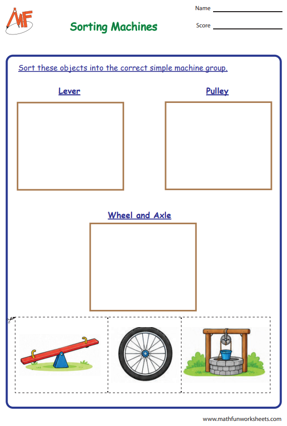 Simple Machines Worksheets