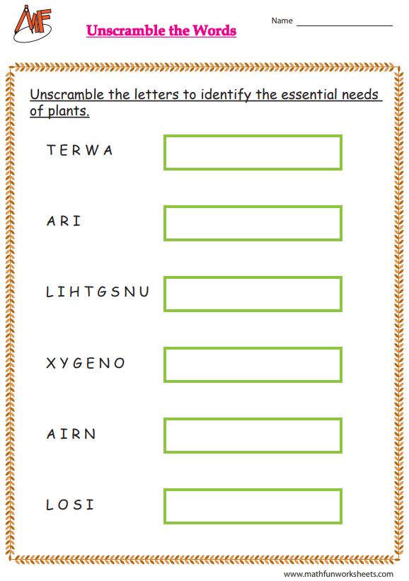 Unscramble Words