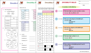 Divisibility rules worksheet