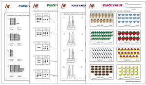 place value of numbers free printable math worksheets