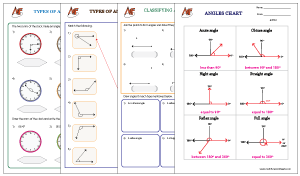 Types of Angles Worksheets